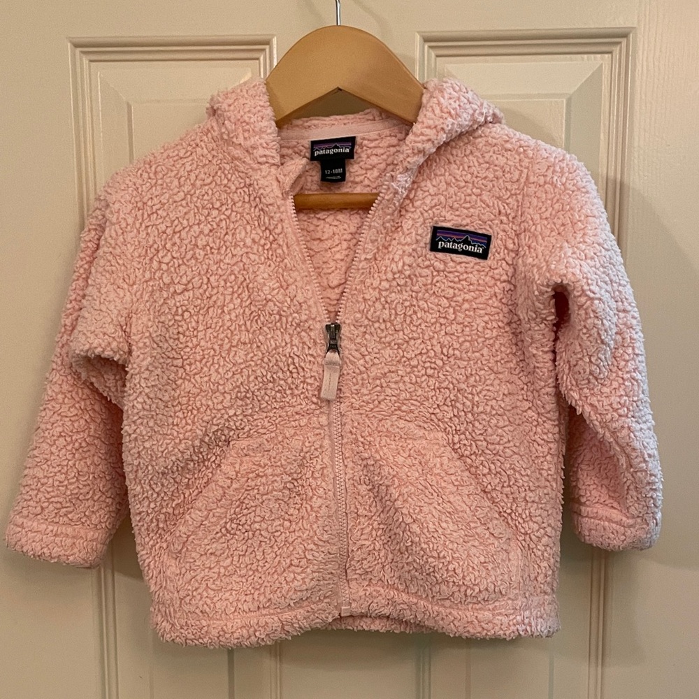Patagonia Baby Fleece Jacket in Soft Pink